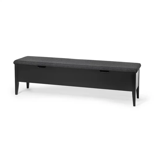 Torkelson Klinte benk 160 cm hvit med ullstoff Torkelson Klinte benk 160 cm hvit med ullstoff