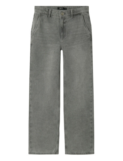 LMTD Nlmtoizza Dnm Loose Pant Noos Grey 128 LMTD Nlmtoizza Dnm Loose Pant Noos Grey 128