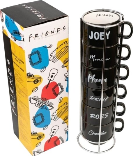 Friends Draugai Krusett Med Stativ 150 Ml 6 Stk.