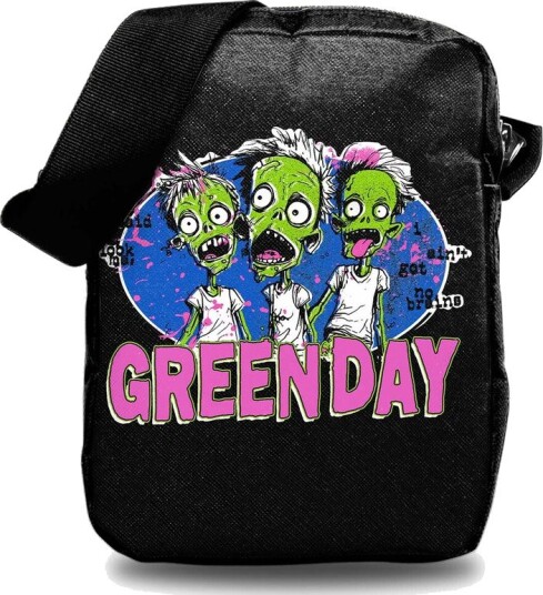 Rocksax Ryggsekk Grønn Day Zombie Logo Crossbody Bag med Stash Pockets