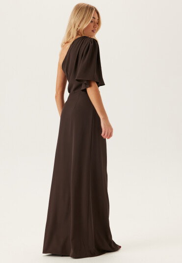Bubbleroom Occasion Ruched One Shoulder Gown