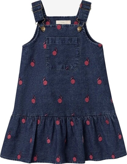 Fliink Donna Embr. Spencer Dress - DARK DENIM BLUE - 80