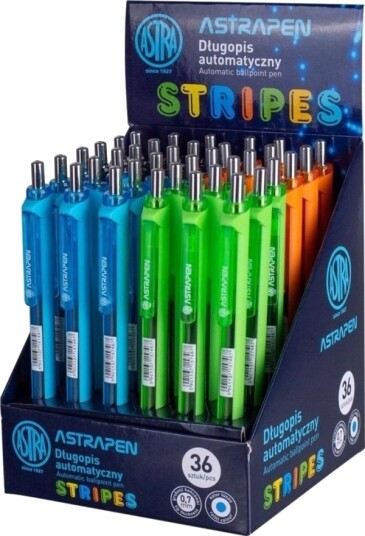 Astra Automatisk Kulepenn Pen Stripes (36 Stk) Astra Astra Automatisk Kulepenn Pen Stripes (36 Stk) Astra