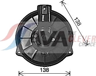 AVA COOLING SYSTEMS HD8318 Elektromotor, kupévifte