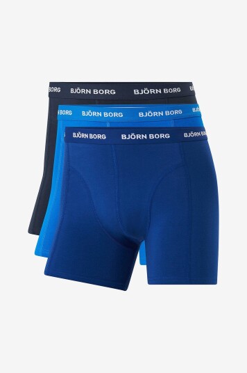 Björn Borg Boksershorts Cotton Stretch 3 pakning Blå