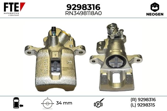 FTE 9298316 Bremsecaliper FTE 9298316 Bremsecaliper