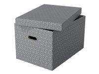 Esselte Home - Lagerboks - large - grå (en pakke 3)