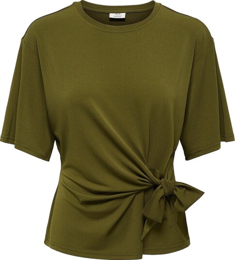 JDY Topp Jdydea Life 2/4 Knot Top Jrs Brun