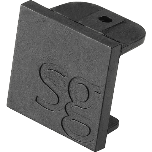 Sg Armaturen Zip 230V Endestykke Til Skinne Sort