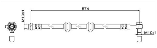 Bremseslange METZGER 4111760