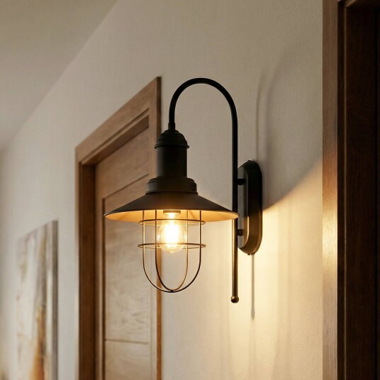 Vegglampe Gadi ROYALTECH dimbar Sort Stue / spisestue Metall