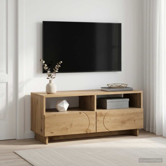vidaXL TV benk 90 x 34.5 x 40 cm Artisan eik Konstruert tre