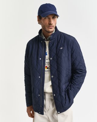 Gant Quilted windcheater jakke EVENING BLUE XXL Gant Quilted windcheater jakke EVENING BLUE XXL