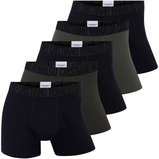 CR7 Basic 5 Pack Boksershorts Herre Grønn/Svart M