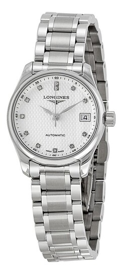 Longines Dameklokke L2.128.4.77.6 Master Sølvfarget/Stål Ø25.5 mm