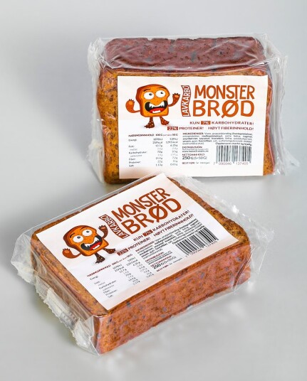 Monster Lavkarbo Brød 250g Monster Lavkarbo Brød 250g