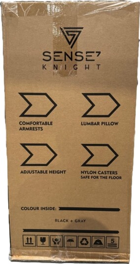 Sense7 Knight Lenestol Svart Grå Sense7 Knight Lenestol Svart Grå