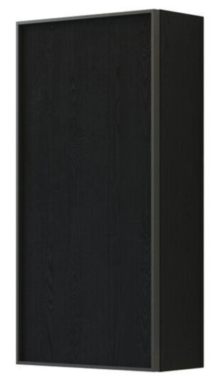 Dansani Inzo Urban Alu ramme Svart Overskap 1 dør B40xh80xd19cm eik / Venstre Hengslet Dansani Inzo Urban Alu ramme Svart Overskap 1 dør B40xh80xd19cm eik / Venstre Hengslet