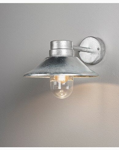 Konstsmide Vega vegglampe E27 galvanisert 1733931-01-0 1733931-04-0