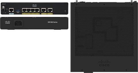 Cisco 921 Integrert Tjenester Ruter med QoS Støtte og 1 USB 2.0 Port, Sort Cisco 921 Integrert Tjenester Ruter med QoS Støtte og 1 USB 2.0 Port, Sort