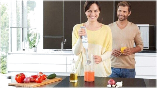 Braun Stavmikser Multiquick 5 Vario MQ 5200 WH - hand blender - white/grey - 1000 W