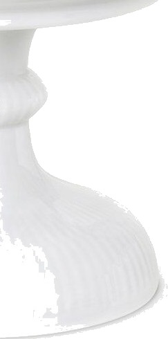 Royal Copenhagen White Fluted skål på fot Ø21 cm Royal Copenhagen White Fluted skål på fot Ø21 cm