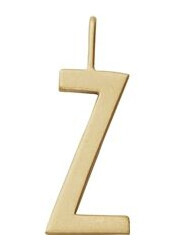 Design Letters Archetype Charm 16 mm Gold A-Z Z