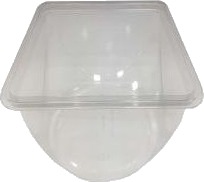 Bowle Skål Kvadratisk 180X180x70 Mm Høj Apet Klar,368 Stk/Krt