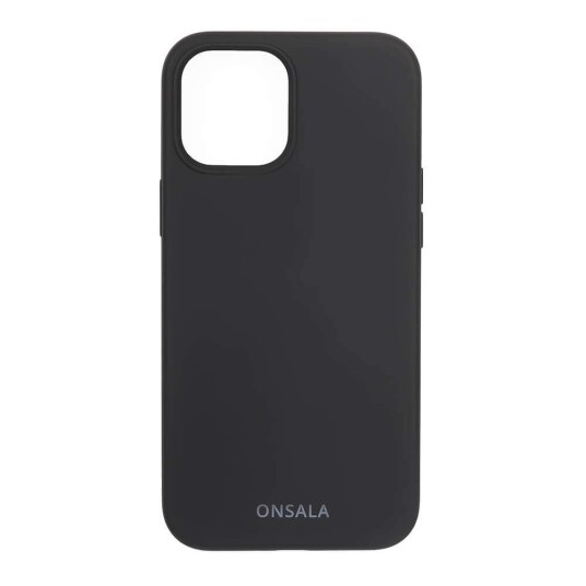 ONSALA Mobiltelefondeksel Silikon Svart iPhone 12 / 12 Pro