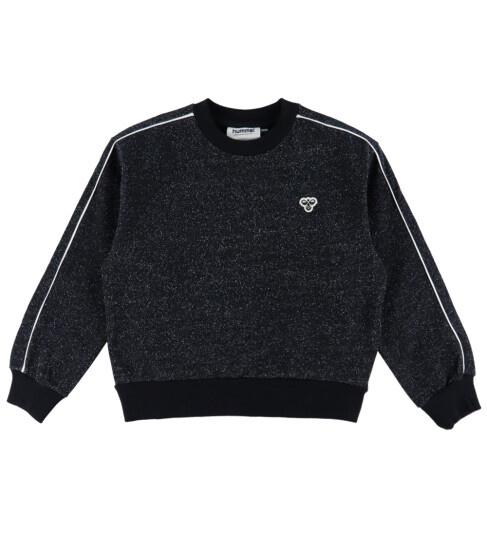 Hummel Collegegenser hmlJR Loose Svart m. Glitter 4 år 104 Collegegenser Hummel Collegegenser hmlJR Loose Svart m. Glitter 4 år 104 Collegegenser