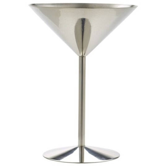 Rustfritt Stål Martini Glass 24cl - Genware Rustfritt Stål Martini Glass 24cl - Genware