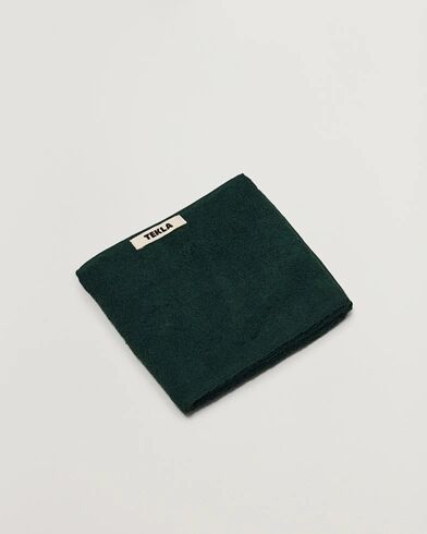 Tekla Organic Terry Hand Towel Forest Green Tekla Organic Terry Hand Towel Forest Green