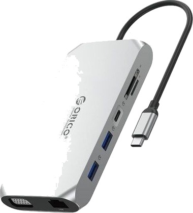 ORICO XCR-X11 12-i-1 USB-C USB 3.1 sølv XCR-X11-SV-BP