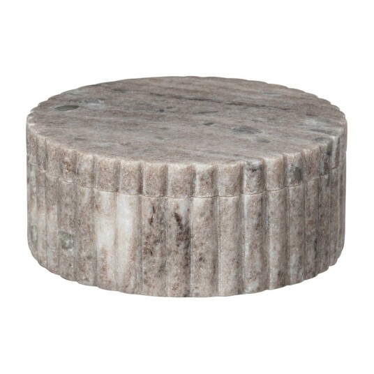 Broste Copenhagen Platon oppbevaringsboks med lokk Ø 12 cm Light brown