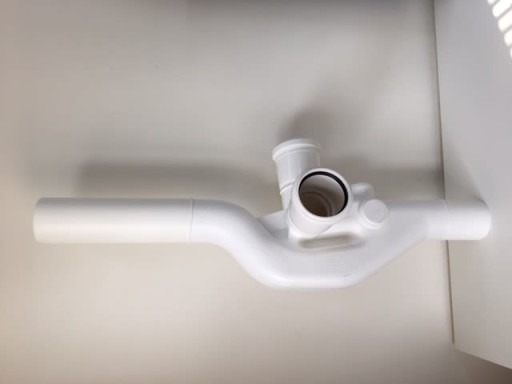 RAUVENT Ventilasjonsrør Senter + Venstre Ø110x1132mm