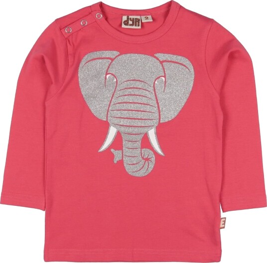 DYR Genser ANIMALSnarl Rosa m. Elefant DYR 9 md Genser