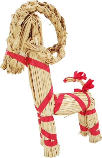 Seasons JULEBUKK MED RØD SLØYFE 44 CM