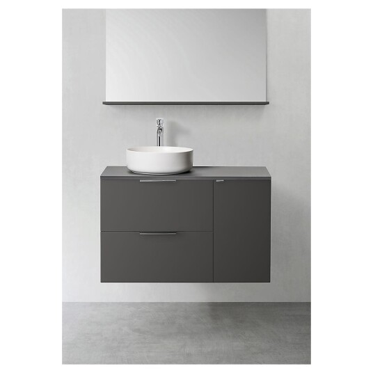 Hafa Shape 600 Servantskap m/sidemodul 90x45x54 cm Antrasitt