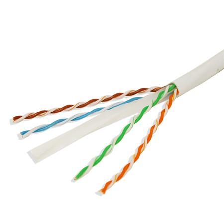 EL Datakabel Cat6 U/UTP 4x2xAWG23 Hvit metervare 1-305m