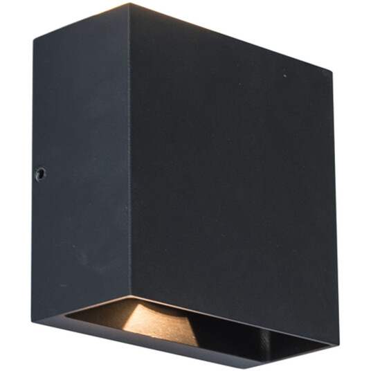 LUTEC ARCHITECTURAL GEMINI BEAMS MATT SORT VEGGHENGT LAMPE