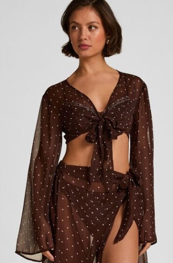 Hunkemöller Strand Topp Algarve Brun