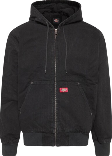 Dickies Lined Denim Hooded Bomber BLACK M