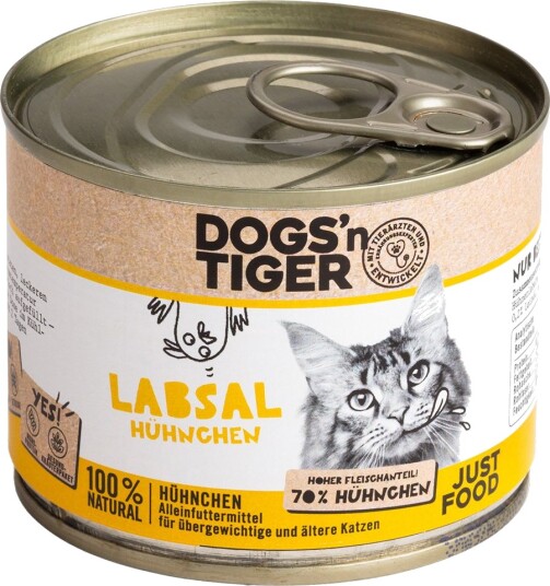 Dogs'n Tiger våtfôr senior Cat Kylling 12 x 200 g