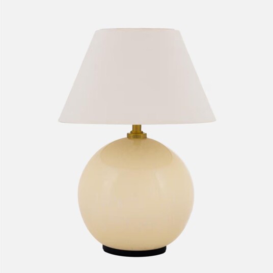 Bærbar Iris 16 bordlampe - Krem