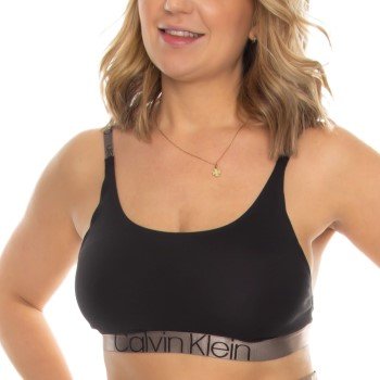 Calvin Klein BH Icon Unlined Bralette Svart bomull X-Small Dame Calvin Klein BH Icon Unlined Bralette Svart bomull X-Small Dame
