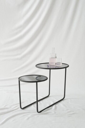 Jotex KALLO sidebord 81x45 cm Svart matt 1716719-02-0 1716719-03-0