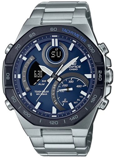Casio Herreklokke ECB 950DB 2AEF Classic LCD/Stål Ø48 mm