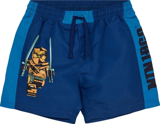 LEGO® Ninjago Badshorts LWArve Midt Blue LEGO® Wear 4 år (104) Badetøy Blå