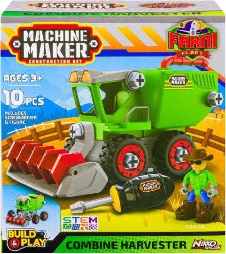 Nikko Machine Maker Byggesett 3+ År 10 Deler