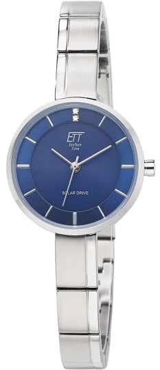 ETT Eco Tech Time Dameklokke ELS 12149 32M Diamond Blå/Stål Ø28 mm
